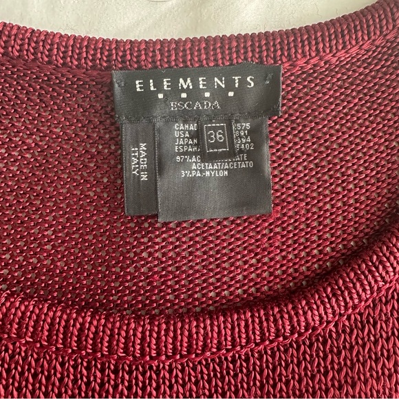 Escada Long Sleeve Heavyweight Top - Picture 4 of 4